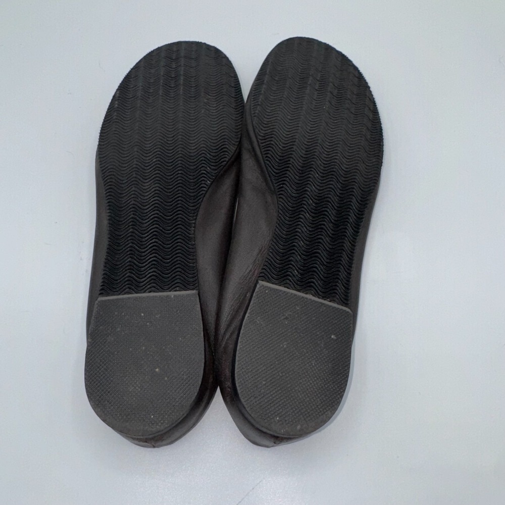Tory Burch Reva Womens Ballet 7‎ M Black Leather Round Toe Comfort Slip On Flats - Picture 7 of 11